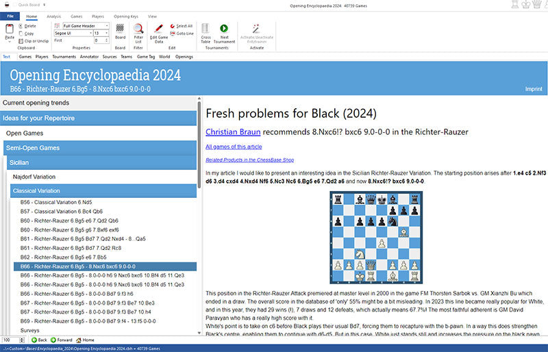 Opening Encyclopaedia 2024 - Upgrade from 2023 Edition