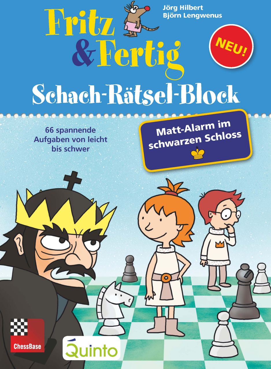 Hilbert/Lengwenus: Fritz & Fertig Schach-Rätsel-Block blau