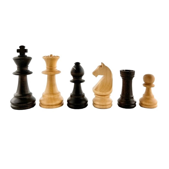 Edles Schachset aus Holz: Brett Barcelona, Feldergröße 55mm & Figuren Staunton Nr. 6