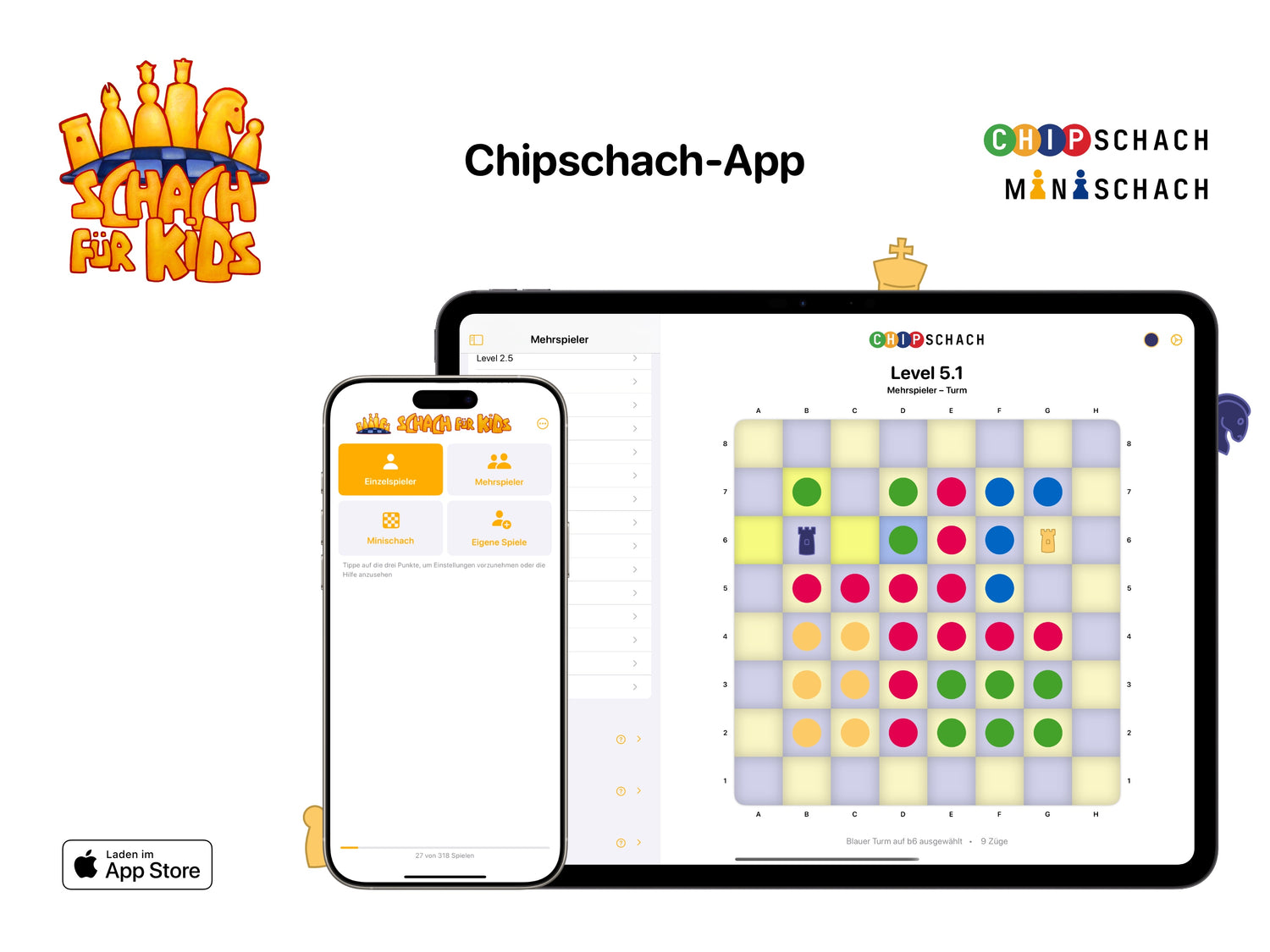 Die neue Schach für Kids App