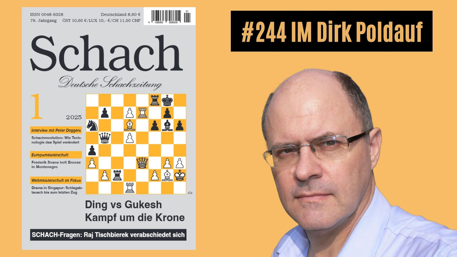 Ein Leben für die Zeitschrift Schach | IM Dirk Poldauf