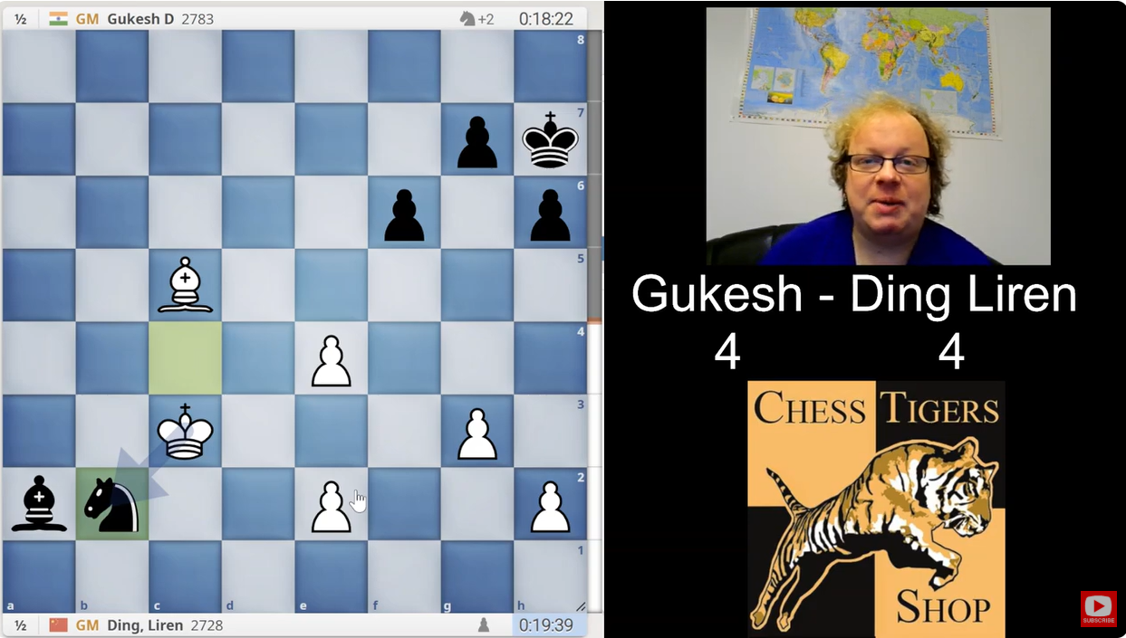 4:4 Ding vs. Gukesh | Im Gleichschritt zum Tiebreak