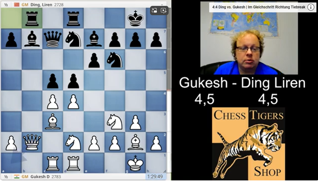 4,5:4,5 Gukesh vs. Ding | Ein perfektes Remis