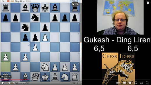 6,5 : 6,5 Ding vs. Gukesh | Wechselbad der Gefühle