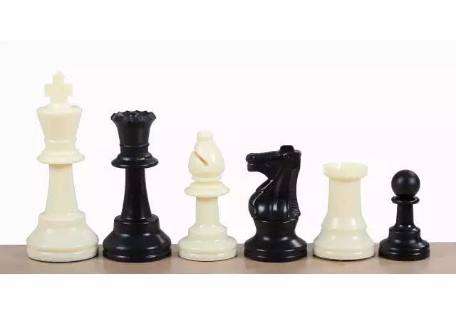 Top chess set with silicone board and weighted pieces - classic