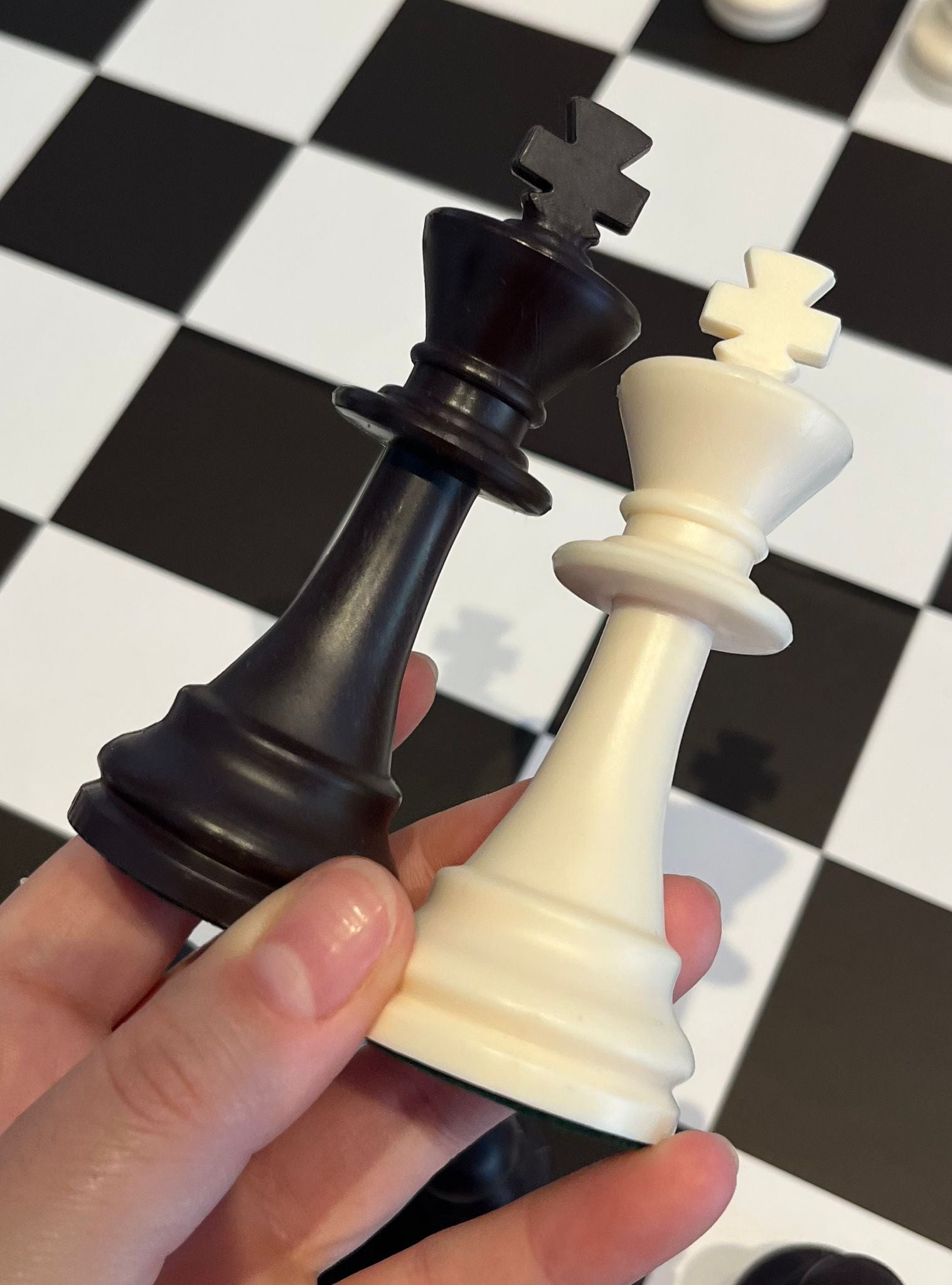 Schach-Set Figuren Staunton 6 + Schachplane, Feldergröße 55mm