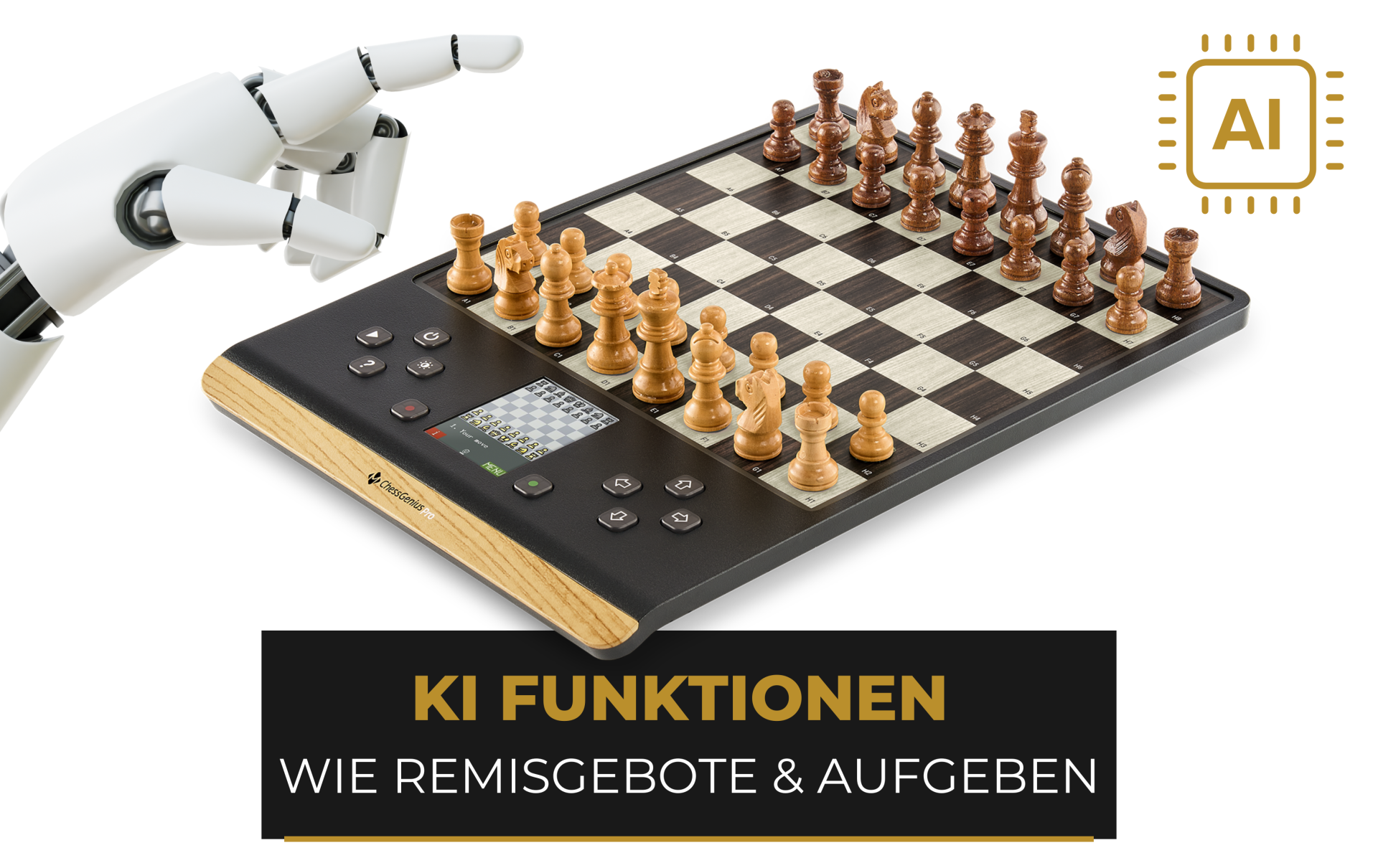 Schachcomputer MILLENNIUM ChessGenius Pro Wood Edition