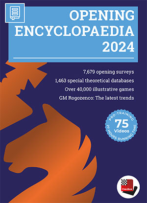 This is a foto of the Opening Encyclopaedia 2024 from Chessbase