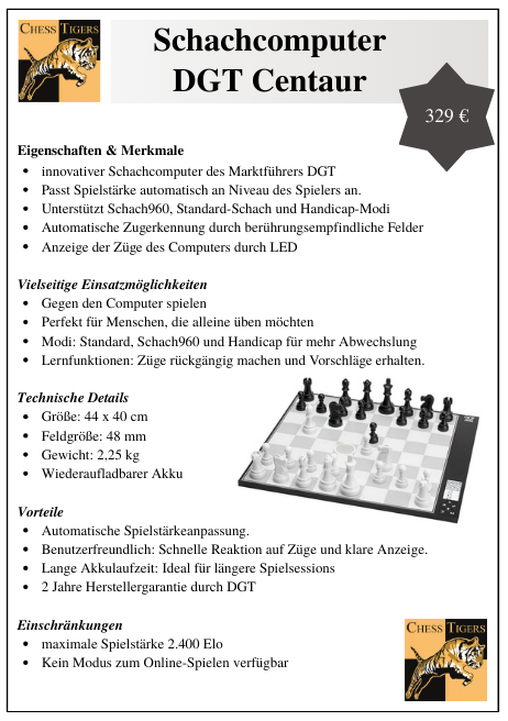 DGT Centaur Schachcomputer