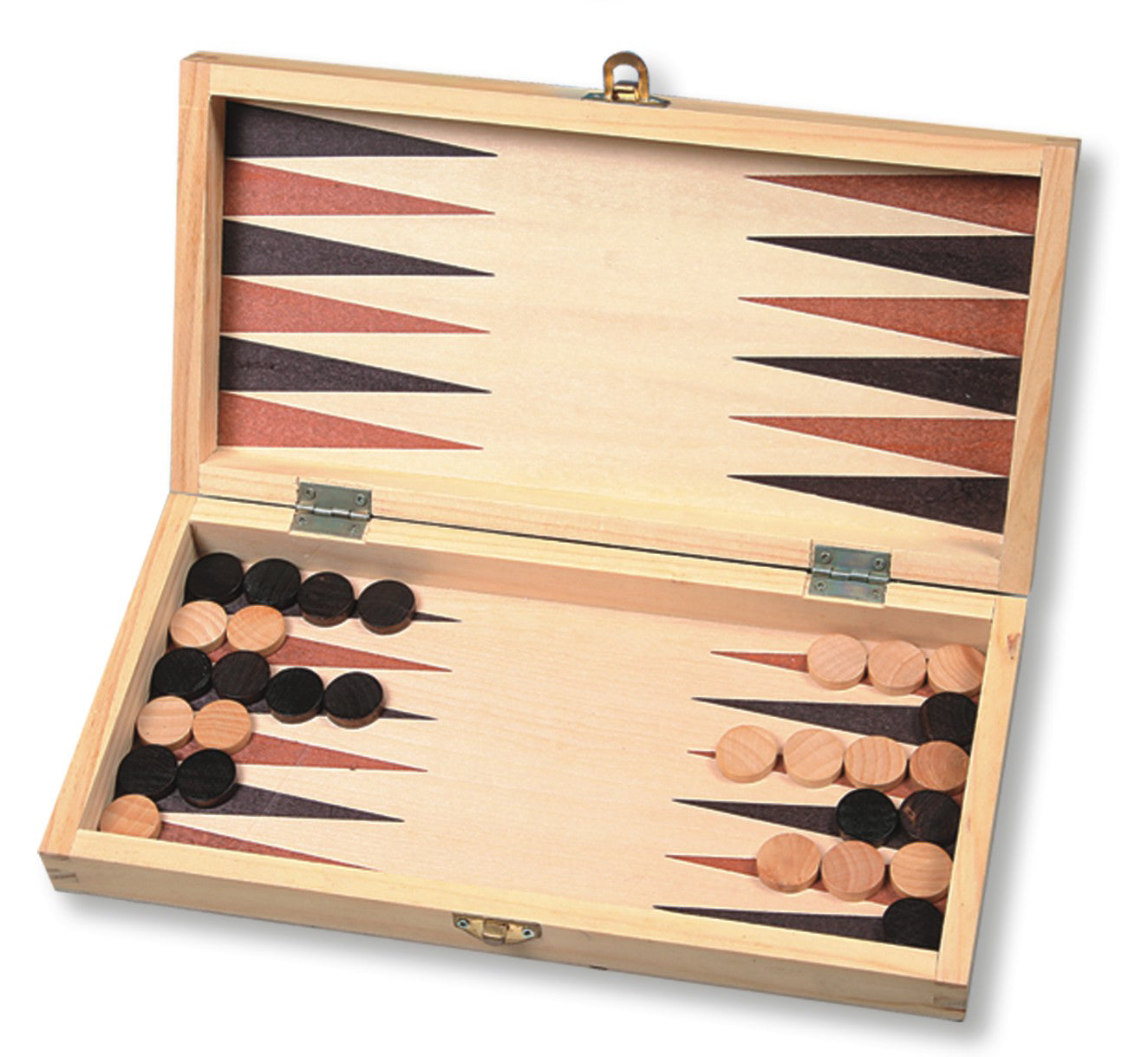 Dies ist ein Bild einer Schach- / Backgammon- / Dame- Faltkassette