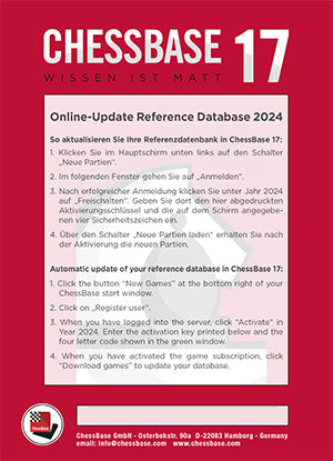 ChessBase 17 - Startpaket Edition 2024 (Big Database 2024 u.v.m. inklusive)