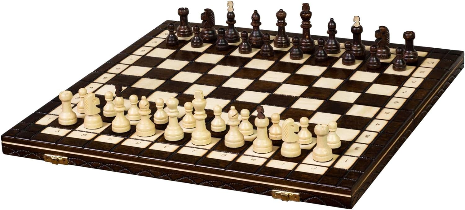 Capablanca Schachspiel und Dame Set 40 x 40 cm