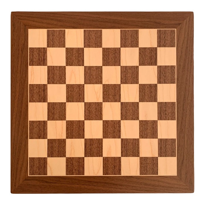 Edles Schachset aus Holz: Brett Barcelona, Feldergröße 55mm & Figuren Staunton Nr. 6