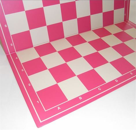 Chess set pink with fabric bag