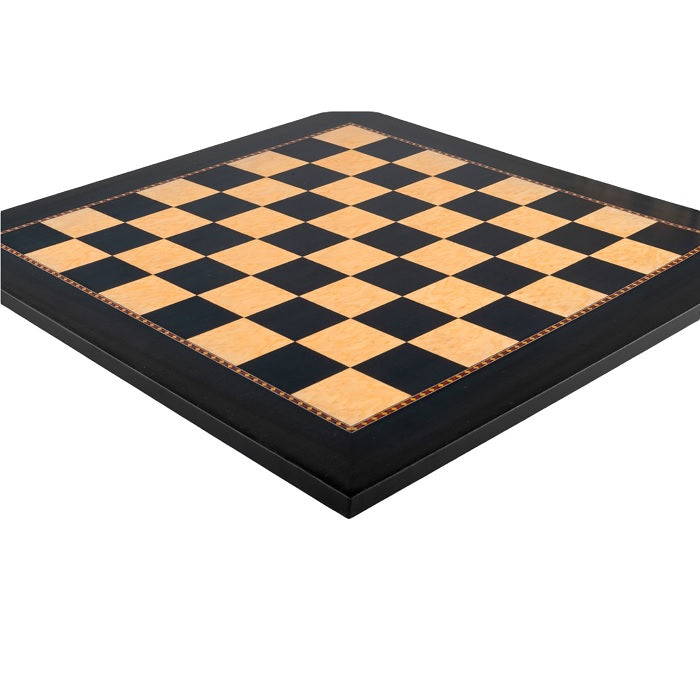 "Queen's Gambit" wooden chess set - board with field size 45mm &amp; Staunton No.3 pieces