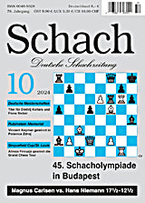 Dies ist ein Bild der Zeitschrift Schach, Ausgabe Oktober 2024