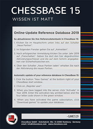 Online-Update Referenzdatenbank 2019